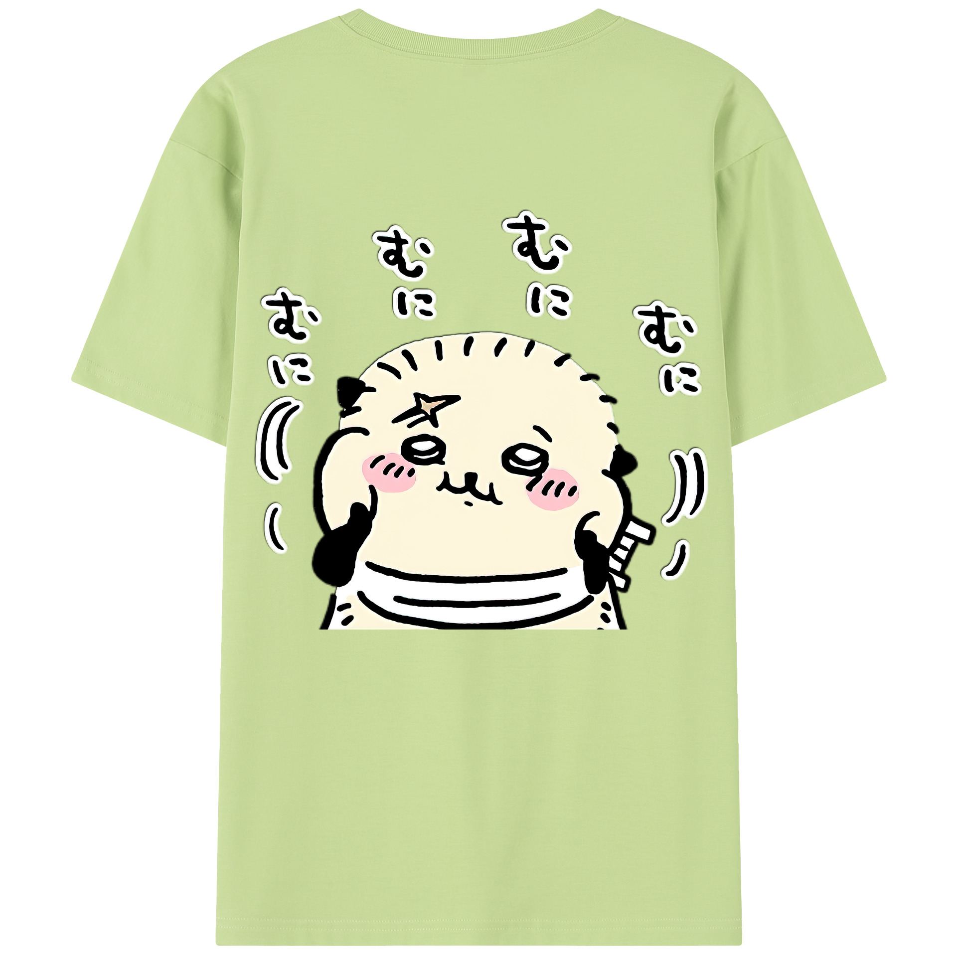 （画像用） ちいかわ ラッコ Chii-kawa Sea otter 綿100％半袖Tシャツ（背面プリント）